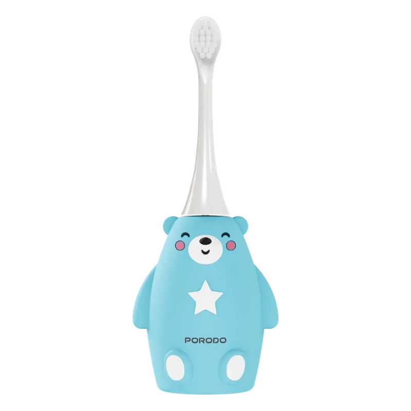 Porodo Totlo Kids' Electric Silicone Toothbrush Blue