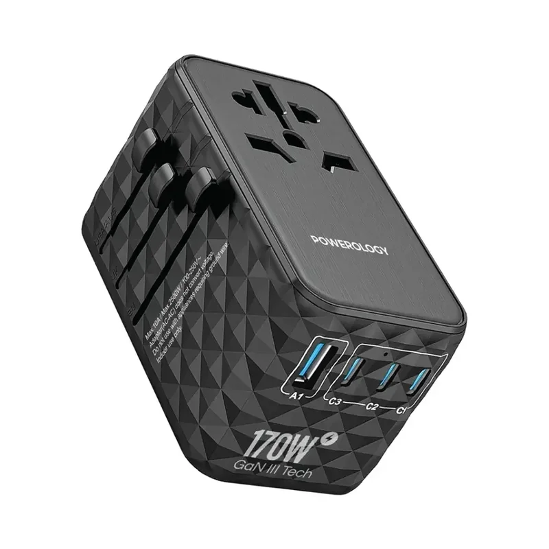 Powerology Universal Charger 4-Port Fast Charging + AC
