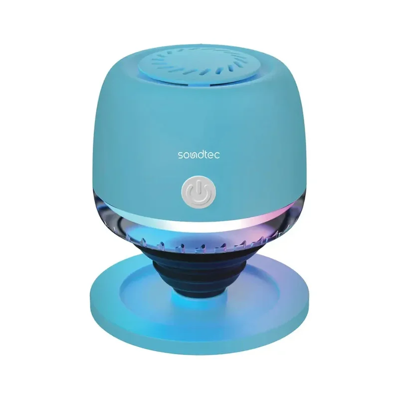 Porodo Soundtec Snap Vibe Magnetic RGB Mini Speaker Blue