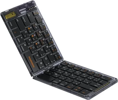 Porodo Crystal Shell Wireless Keyboard Black