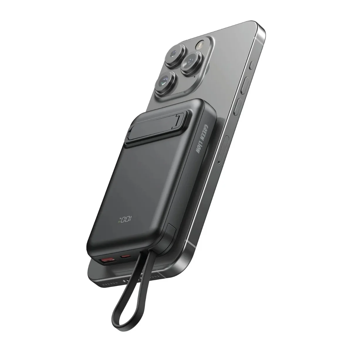 Green Lion DXB MAGSAFE Power Bank 10000 mAh Black