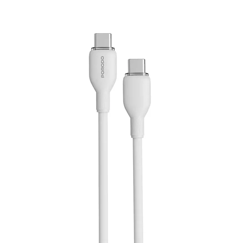 Porodo USB-C to USB-C Fast Charging & Data Cable White