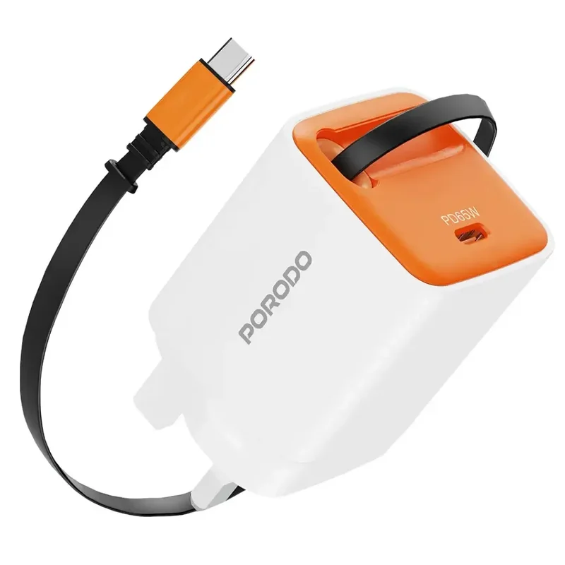 Porodo Tezpatro 65W GaN Charger White