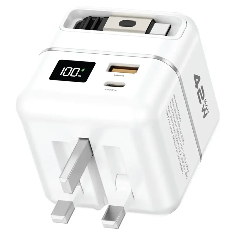 Green Lion Premium Series Charger + Power Bank 5000mAh 42W White
