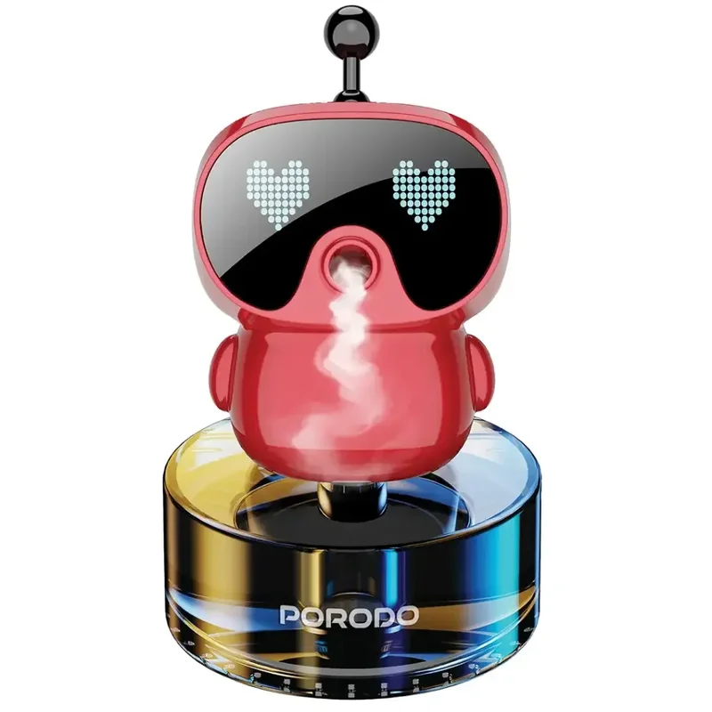 Porodo Lifestyle Robovibe Smart Car Aroma Diffuser Red