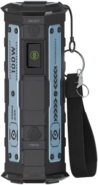Powerology TorchPower 20000mAh Power Bank with Built-in Flashlight