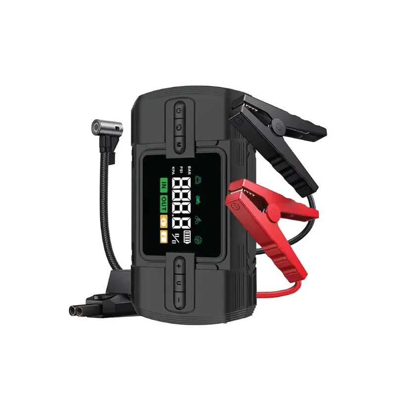 Green Lion 12V Jump Starter 12000 mAh Power Bank | Flash Light| Air Compressor