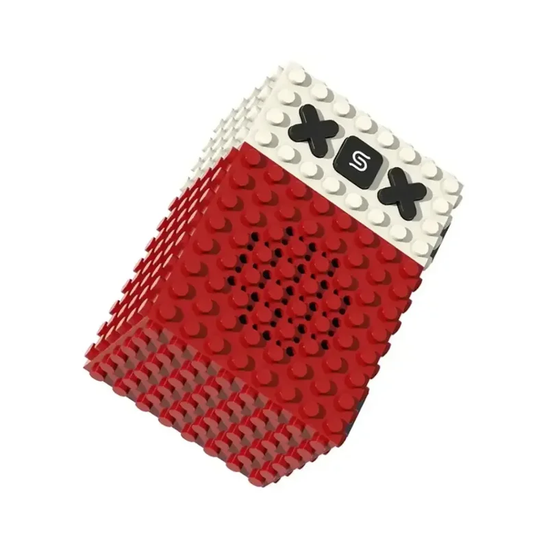 Porodo Soundtec MiniBlock Portable Stereo Speaker Red