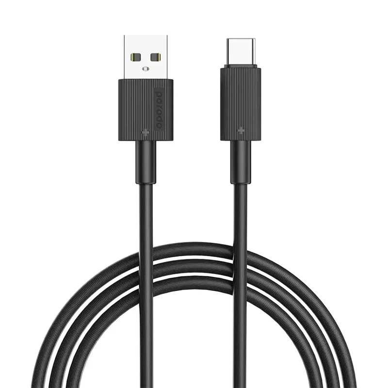 Porodo USB-A to USB-C Durable Charging Cable Black