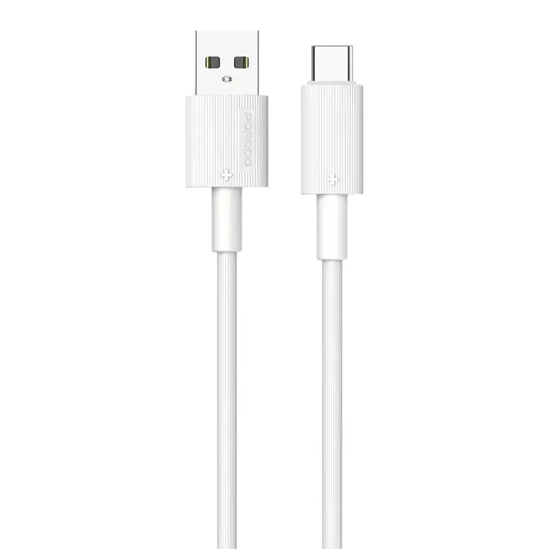 Porodo USB-A to Type-C Durable Charging Cable White