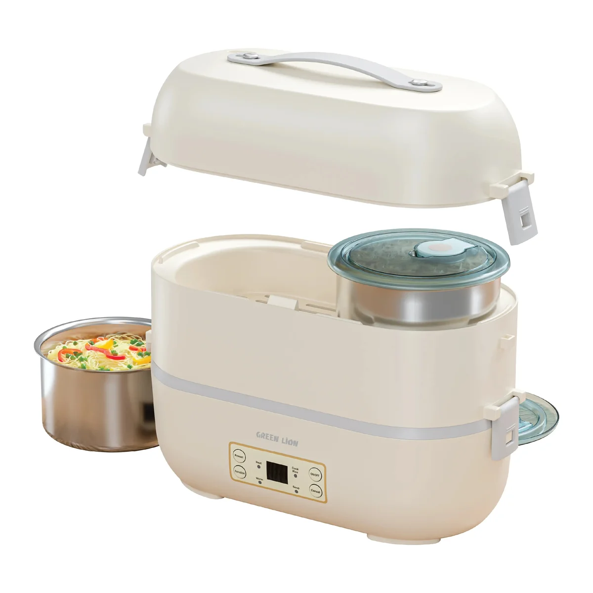 Green Lion GLB-25LUNCH Box 2L Capacity | 4*500 ML Container