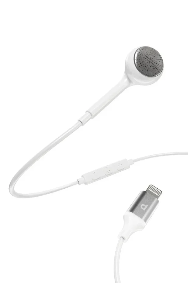 Powerology Mono Earphone Lightning Connector White