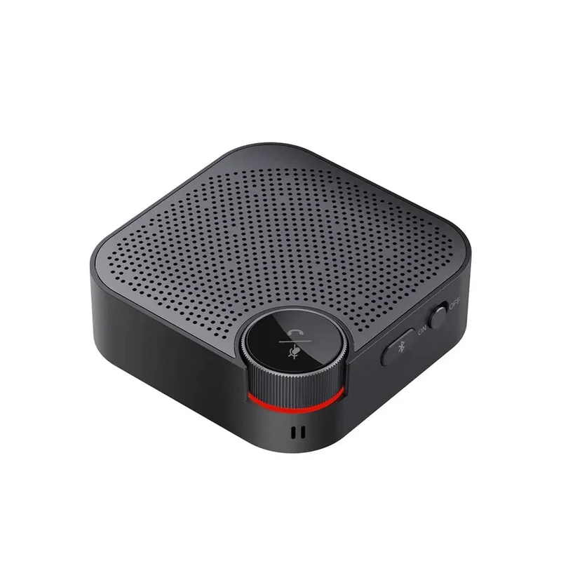 Porodo Wireless Conference Speaker Omni-Directional Audio Pickup Black