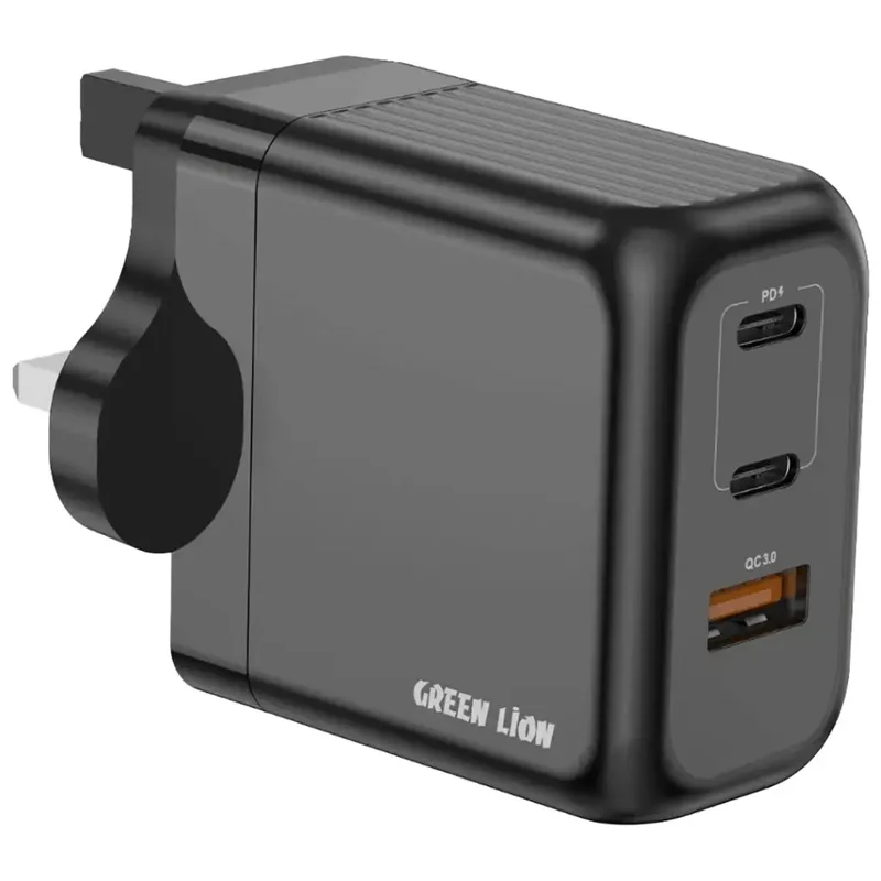 Green Lion Ultra Compact GaN Wall Charger PD+QC 65W C to C