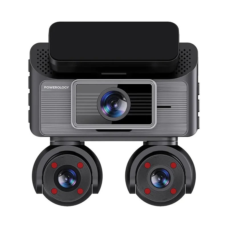 Powerology SENTRA DASH CAMERA WITH 3 LENSES & REAR CAMERA