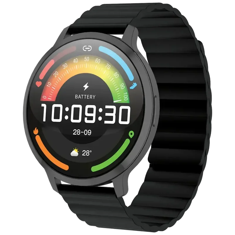 Powerology Aura Smart Watch 1.73" Display Black