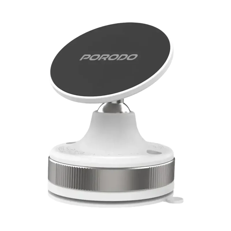 Porodo Vacuseal Smart Suction Magnetic Phone Mount White