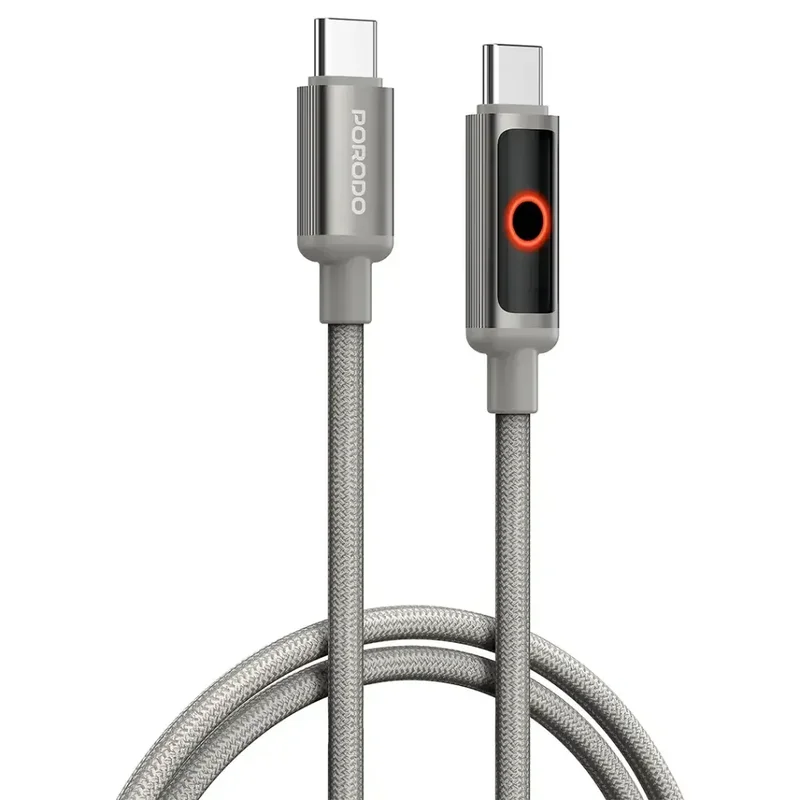 Porodo ChargeLite USB-C To USB-C Gray