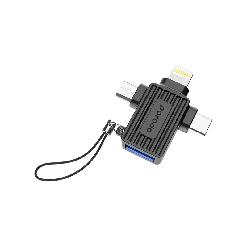 Porodo OTG Adapter Black