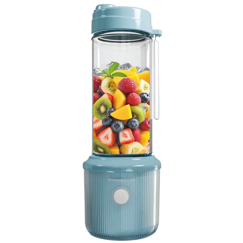 Powerology Press & Refresh Portable Blender Light Blue