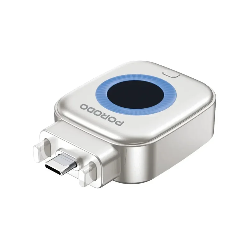 Porodo Auto Release Smart Auto-Cutoff Charging Adapter Silver