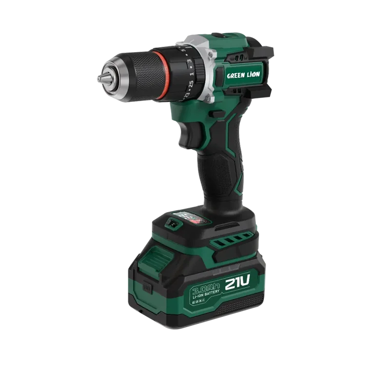 Green Lion GD-16 Pro Drive Cordless Hammer Drill 2*21V 3.0Ah Battery