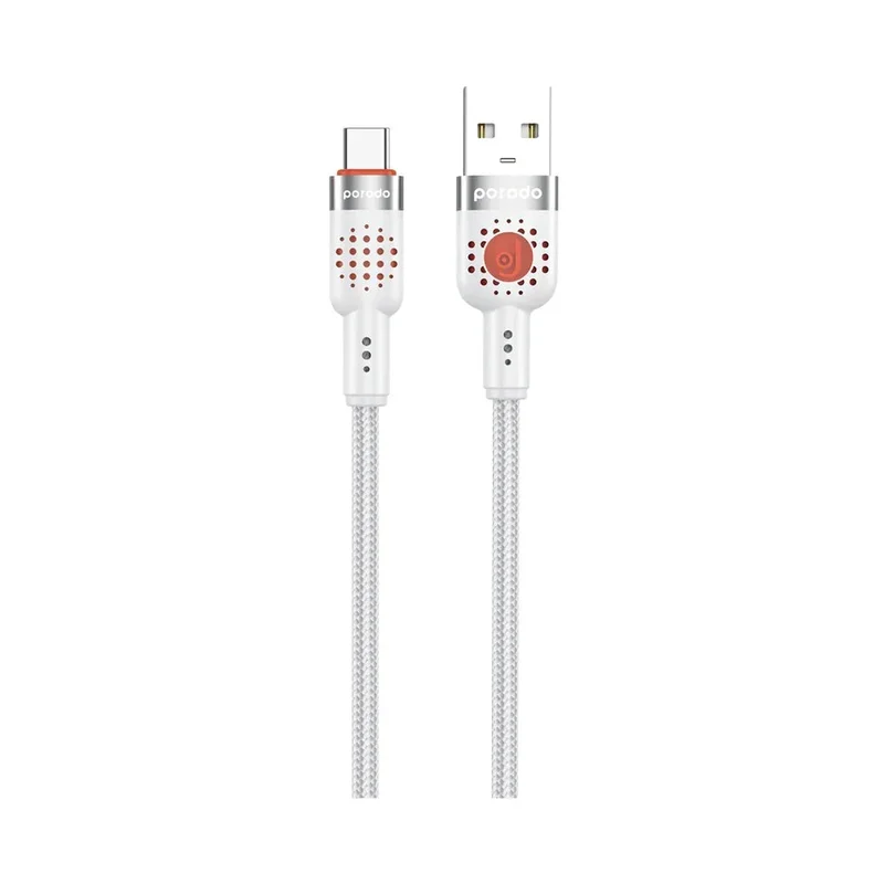 Porodo Braided Cable USB-A to Type-C White