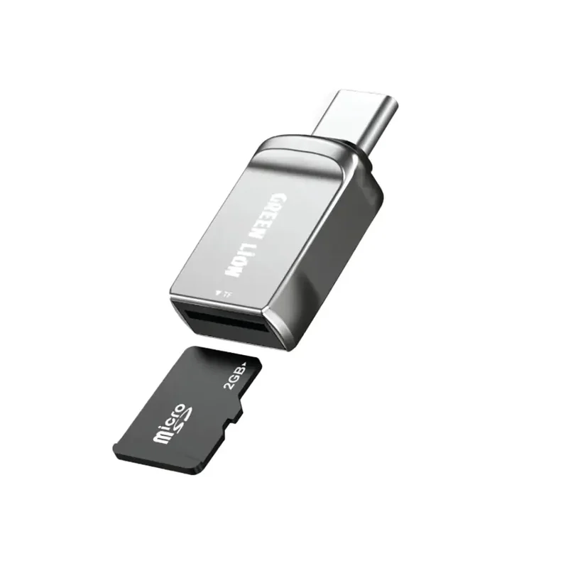 Green Lion SD Card Reader USB C to Micro SD