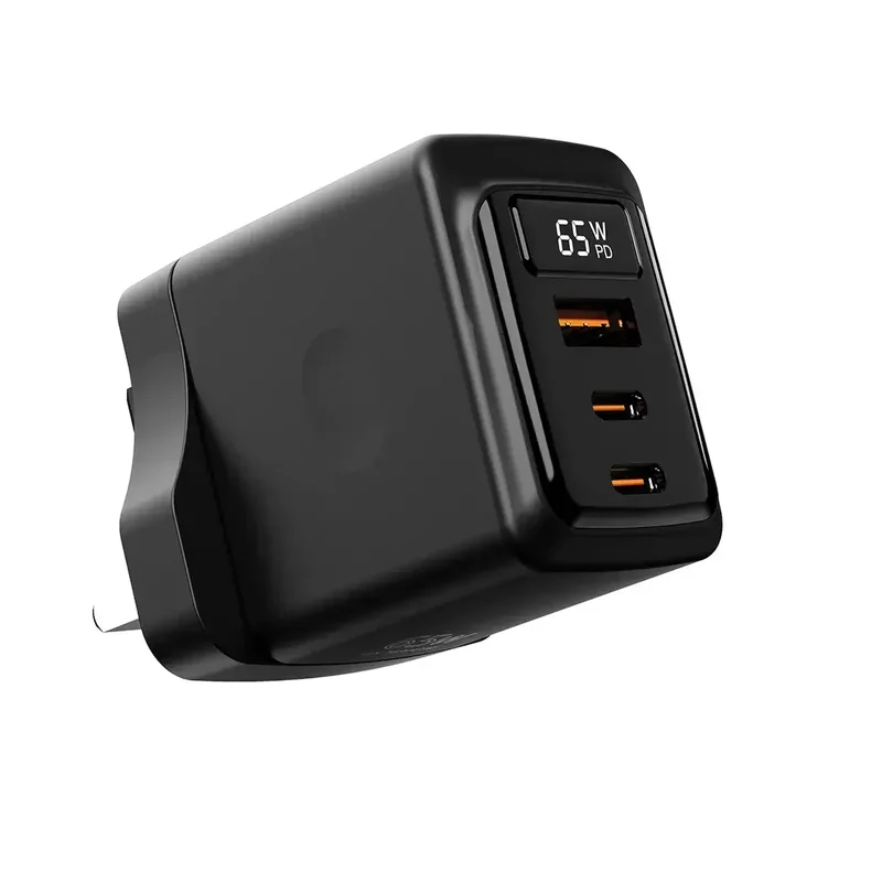Porodo GaN 65W Multi-Port Wall Charger Black