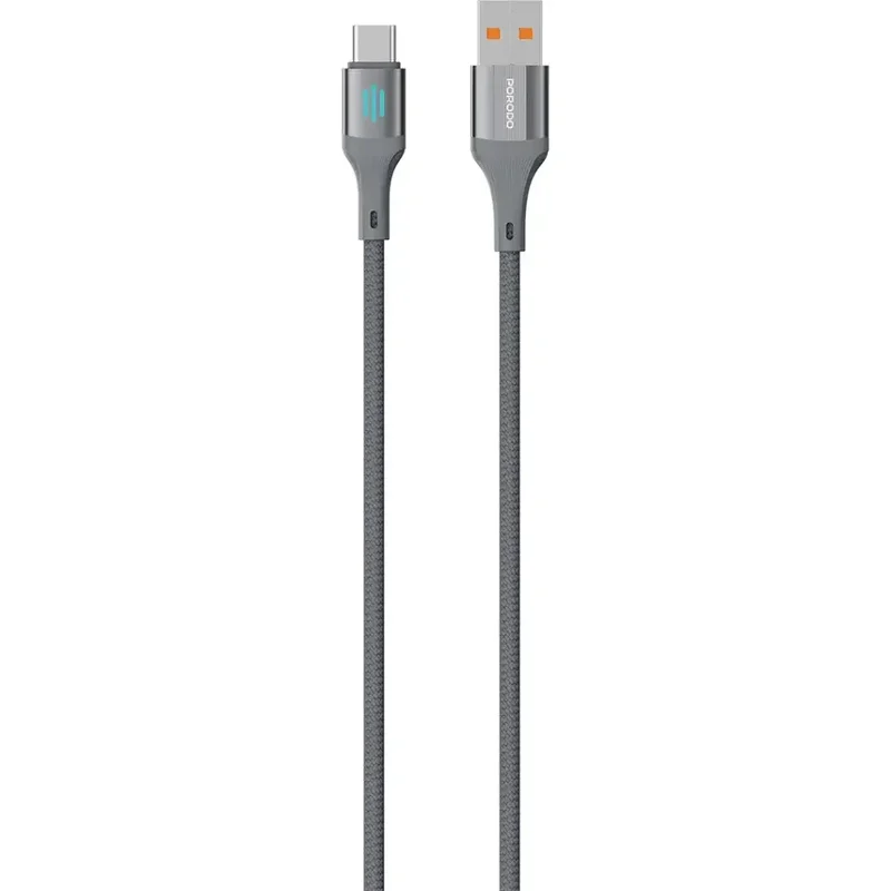Porodo USB-A To USB-C Charging & Data Cable Gray