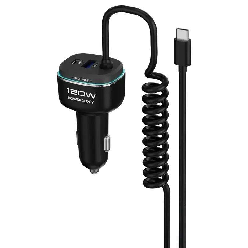 Powerology 120W Fast Car Charger