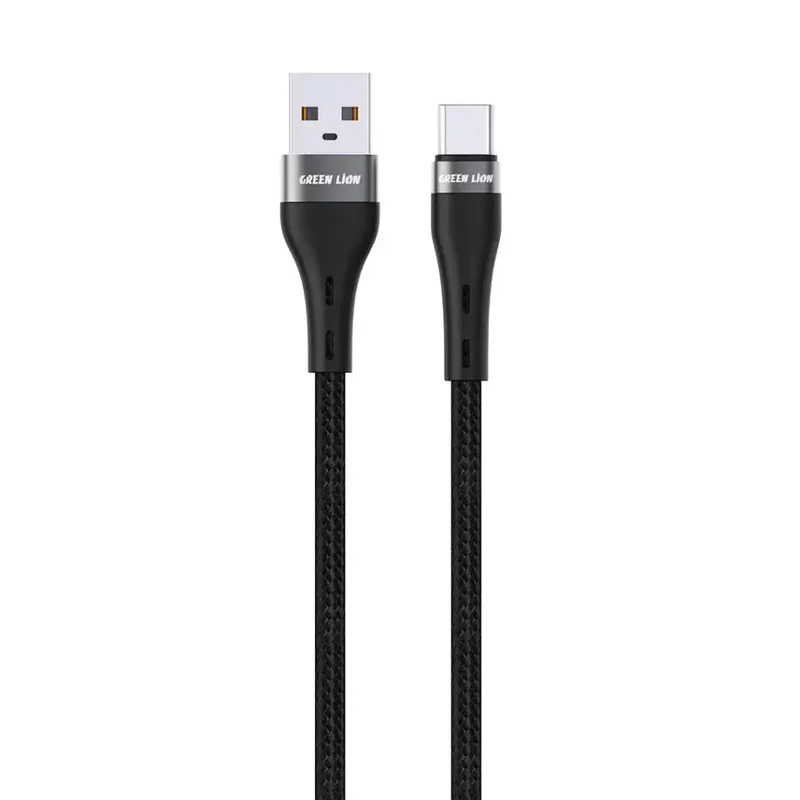 Green Lion USB-A to USB-C Braided Cable 2M