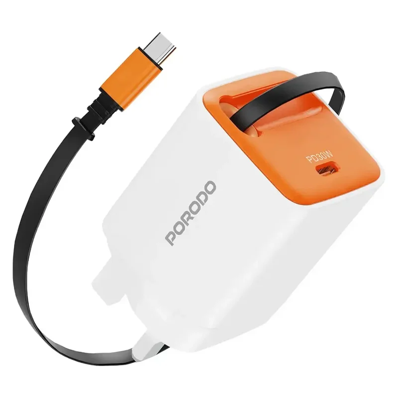Porodo Tezpatro 30W GaN Charger White