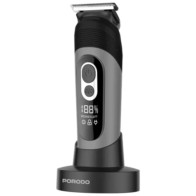 Porodo Lifestyle 2-IN-1 Full-Body Grooming Kit Beard, Hair & Body Black