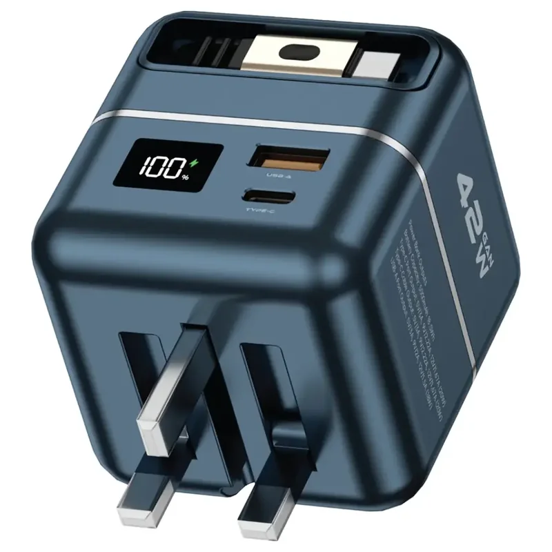 Green Lion Premium Series Charger + Power Bank 5000mAh 42W Gray