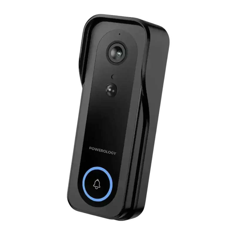 Powerology IP65 265GB 3MP Infrared Smart Camera Doorbell 5200mAh with Voice