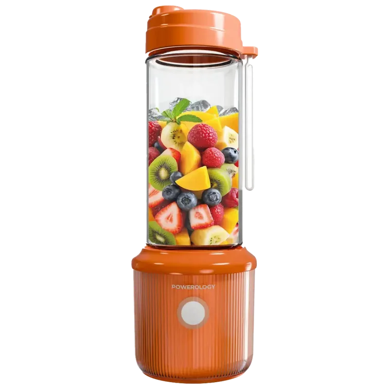 Powerology Press & Refresh Portable Blender Orange