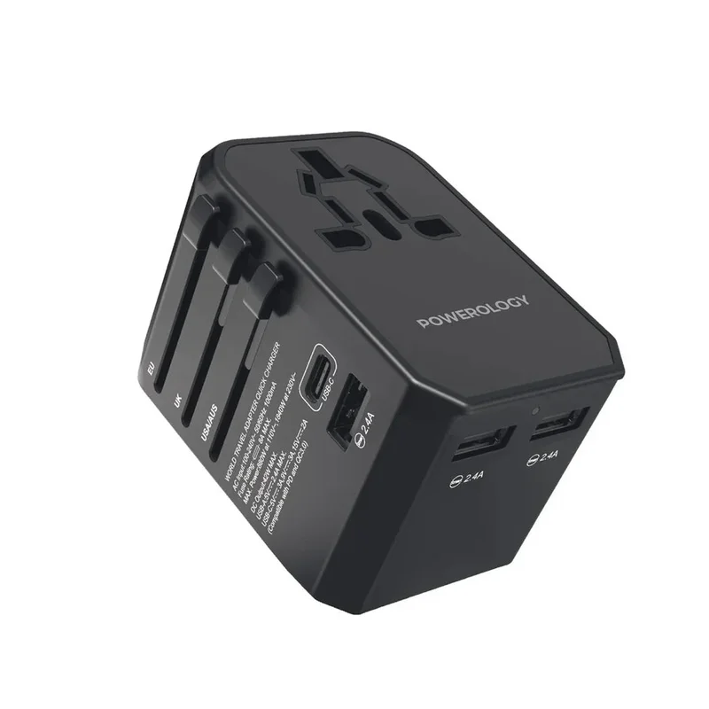 Powerology Universal Multi-Port Travel Charger