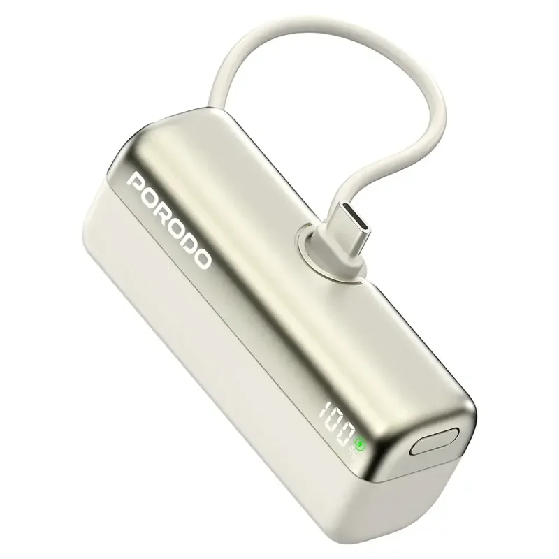Porodo Pocket Volt 5000mAh Power Bank White