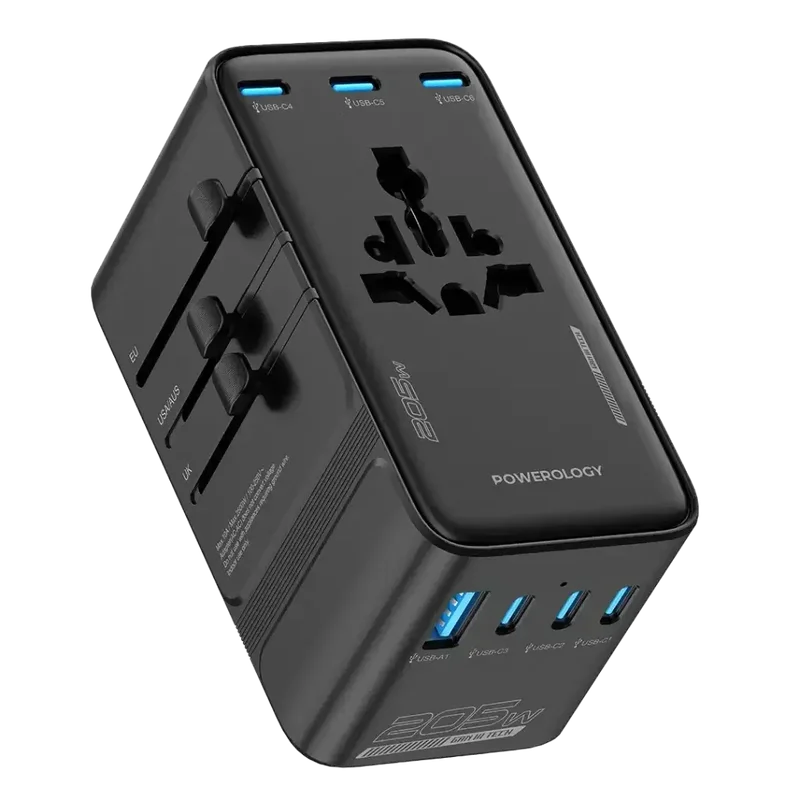 Powerology Spetrova GaN Multi-Port Universal Adapter PD 140W