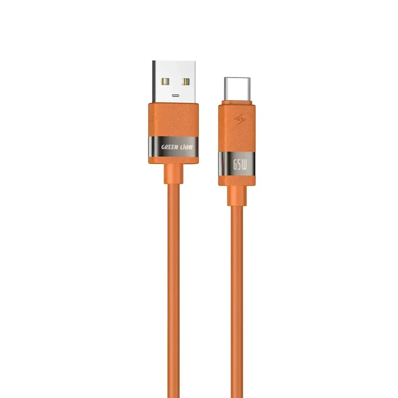 Green Lion Matte Silicone 1M Cable USB-A to USB-C 65W