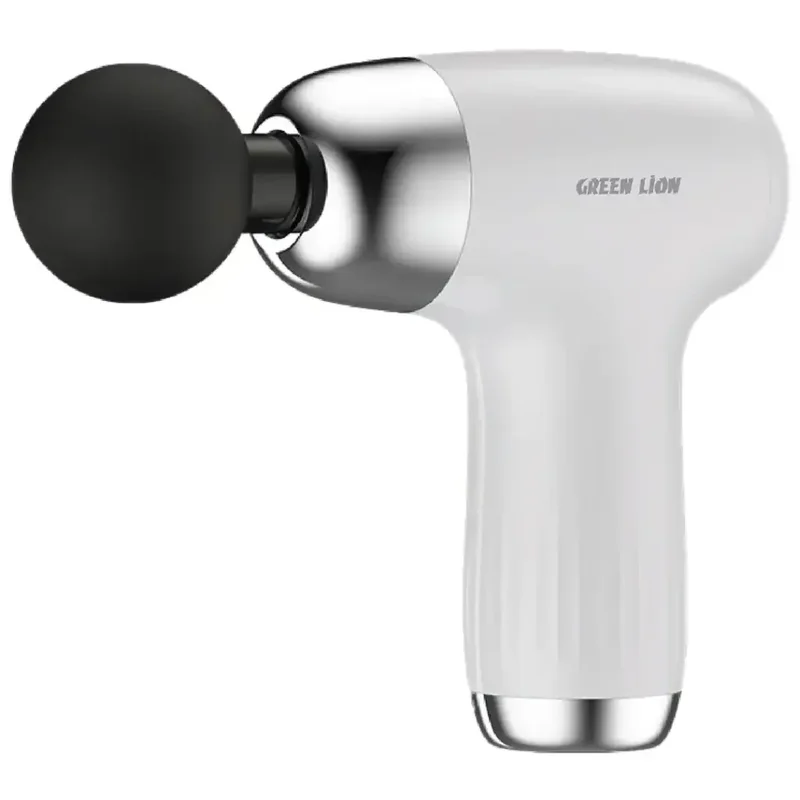 Green Lion Mini Massage Gun 6 Speed Levels White
