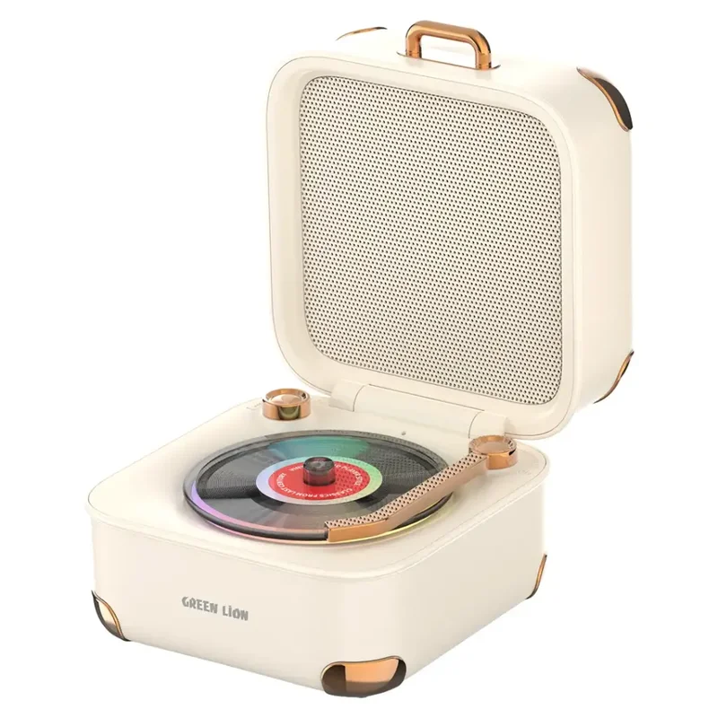 Green Lion Gramo Vinyl Wireless Speaker White