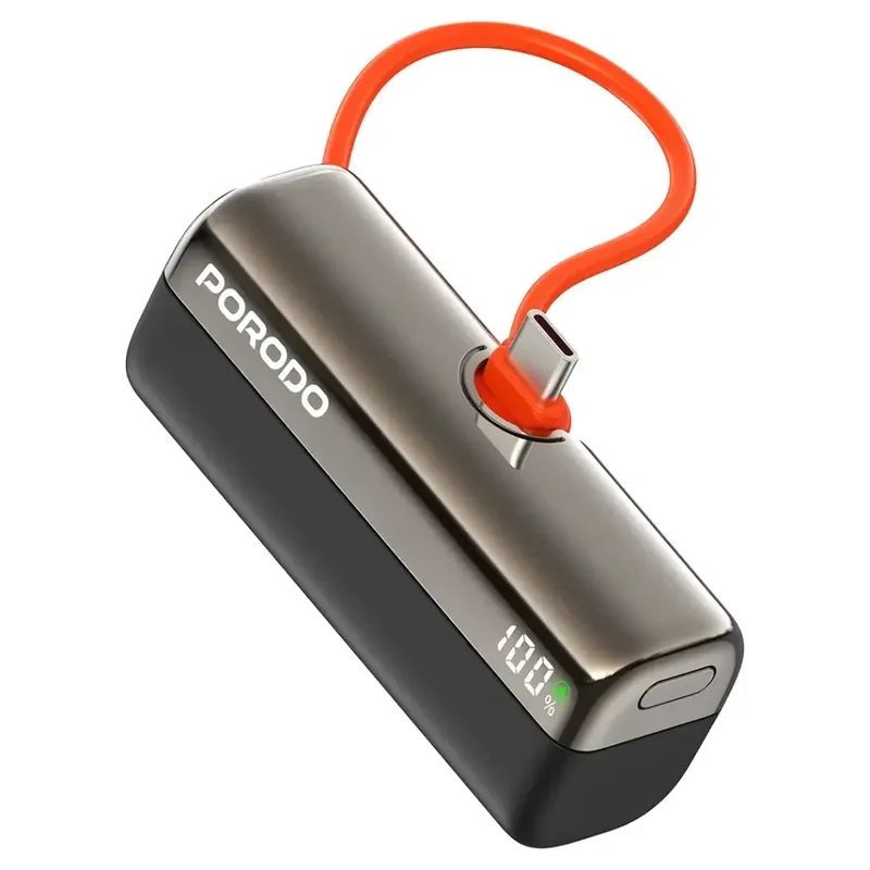Porodo Pocket Volt 5000mAh Power Bank Black