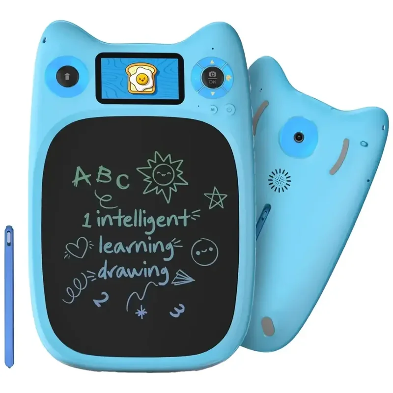 Porodo Kids Drawing & Writing Board 95 Guided Drawings | 3.0" IPS Display Blue