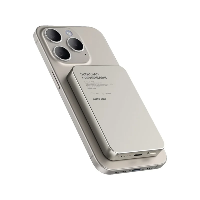 Green Lion GL-MAG 5 5000mAh Power bank PD20W Titanium