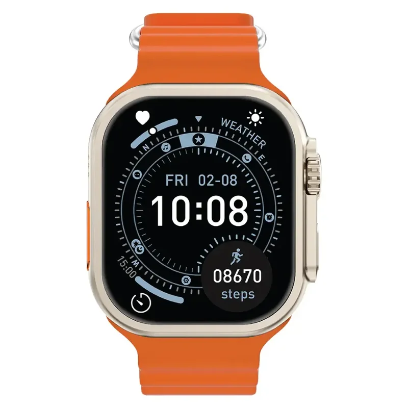 Green Lion ULTRA LITE 2.01'' TFT IPS Display Smart Watch Titanium