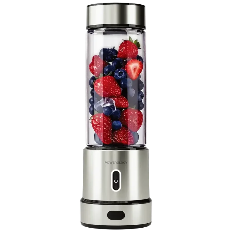 Powerology Vitromix Portable Blender Mixeur Portable 12 Lames Silver