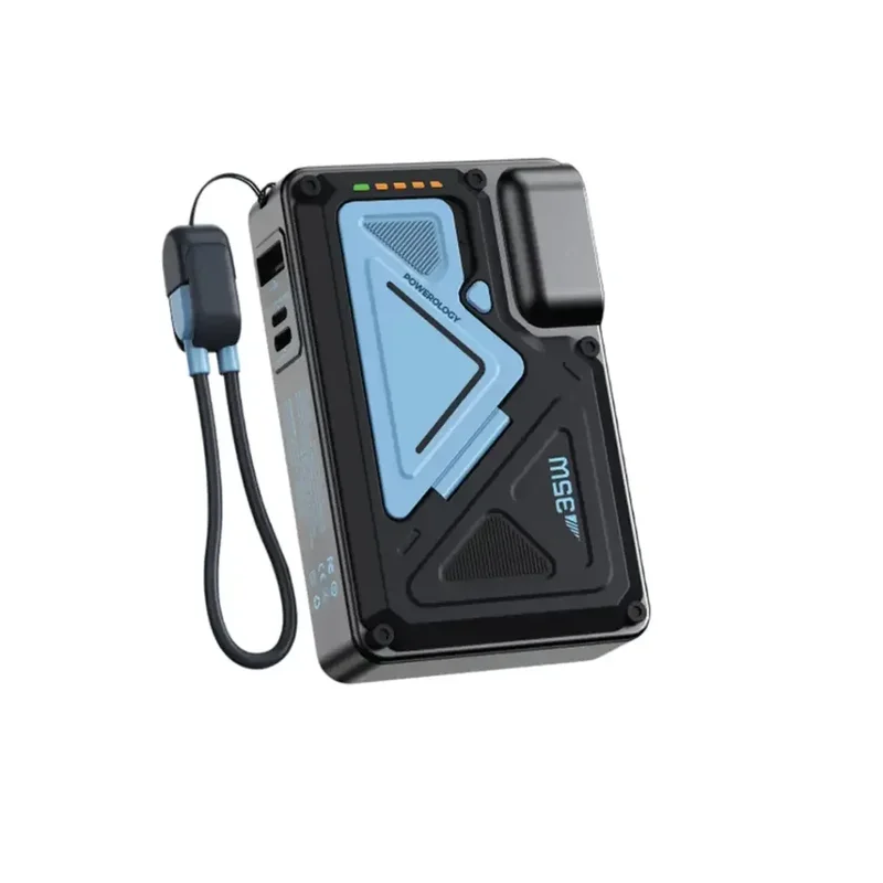 Powerology 10000mAh Wall Charger Magsafe Power Bank Black