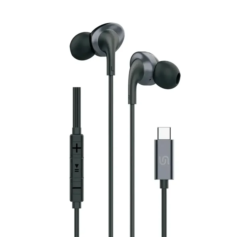 Porodo Soundtec Stereo Earphones Black